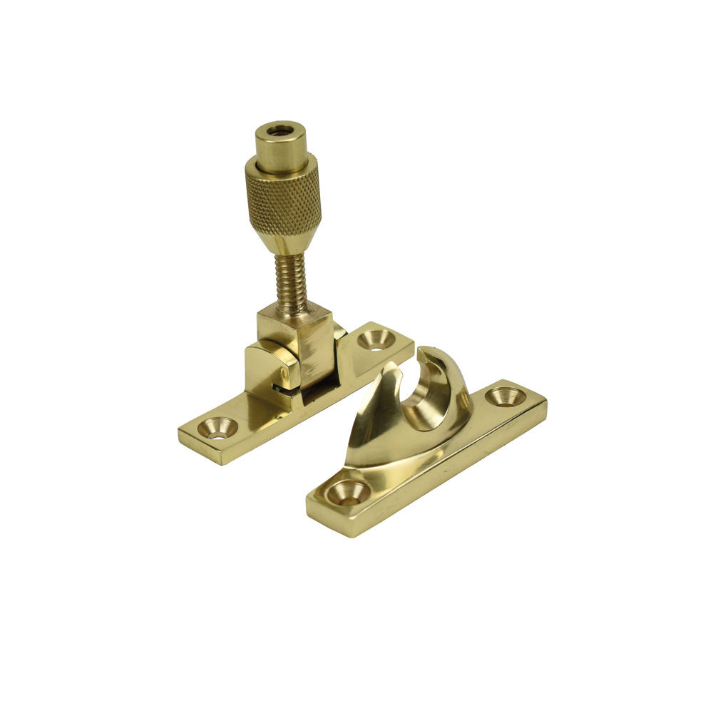 Narrow Locking Brighton Fastener - Polished Brass